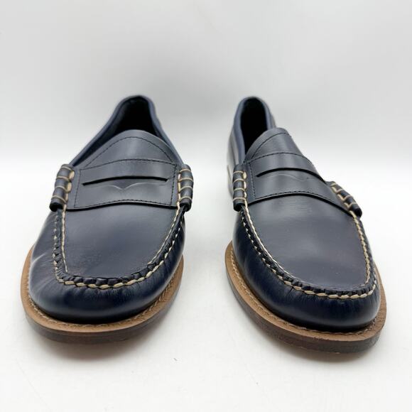 RE/DONE + GH Bass + Weejuns Mens Larson Loafer US 10 D Navy Leather Pull On NWOB main image 3
